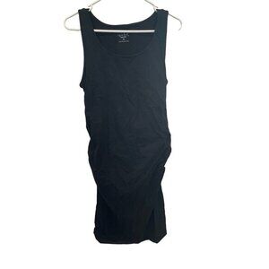 Isabel‎ M Black Maternity STRETCH Knit Tank Style Dress NWT SI52*
